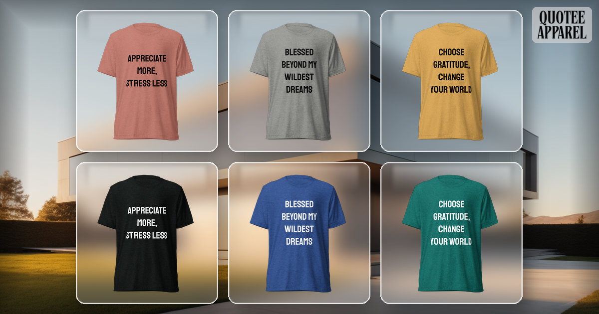 Unisex Tri-Blend T-Shirt | Bella + Canvas 3413 — Quote Tee