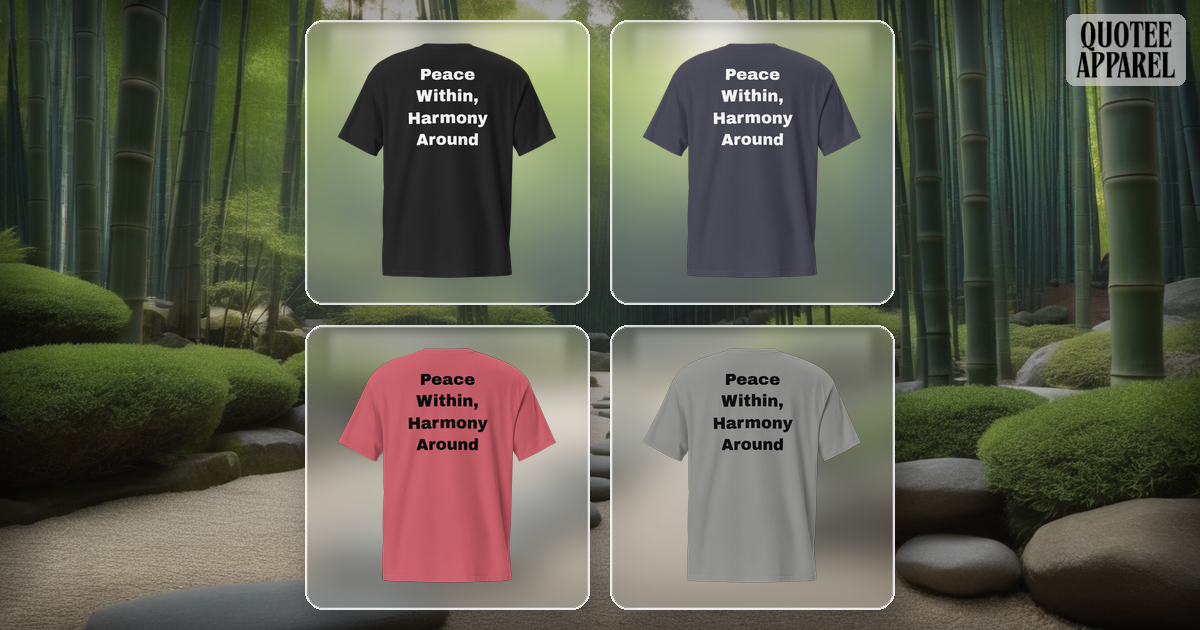 Peace Within, Harmony Around | Quote T-Shirt