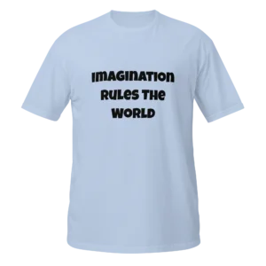 Imagination Rules The World T-Shirt | Softstyle Essential Tee (Black Ink)