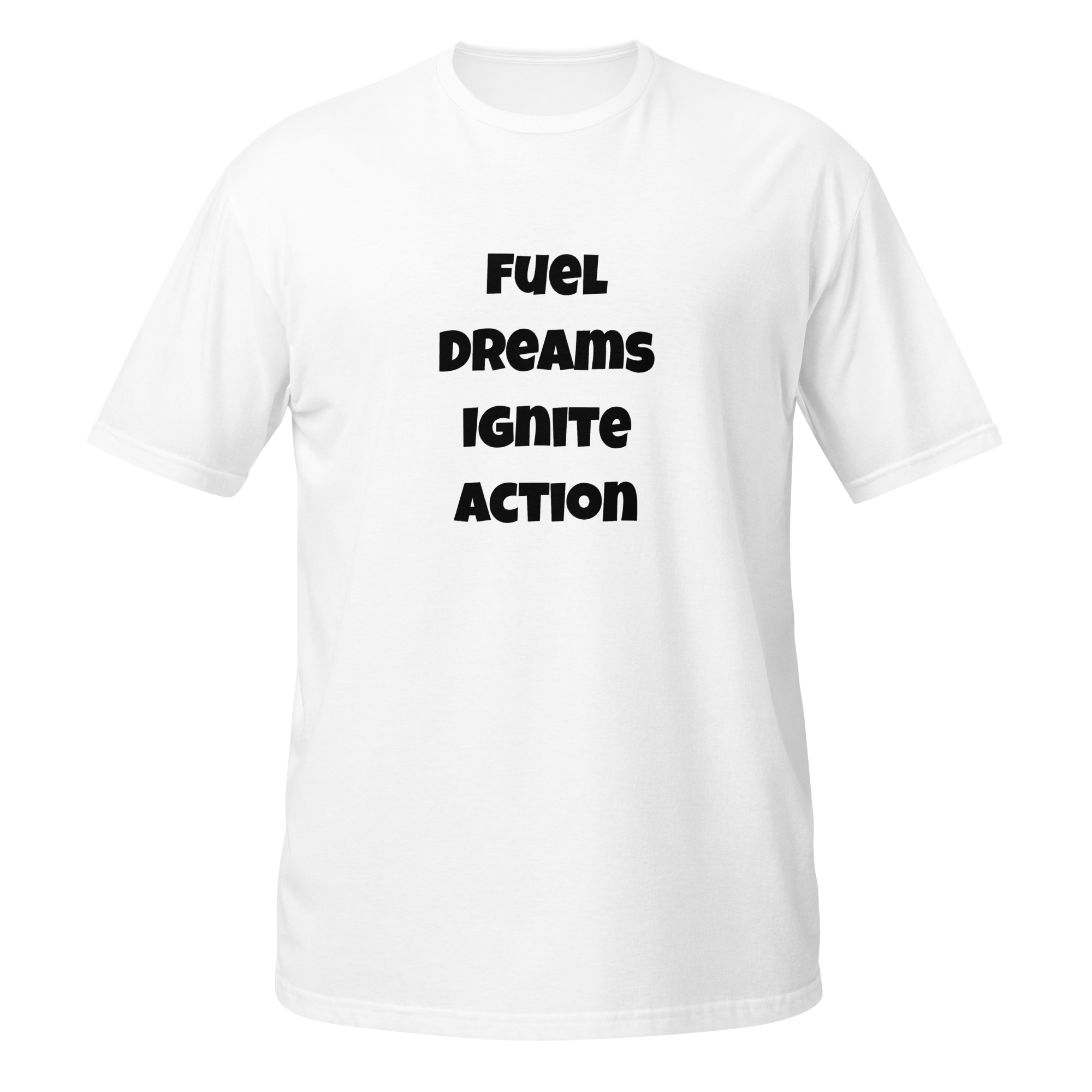 Fuel Dreams Ignite Action — White