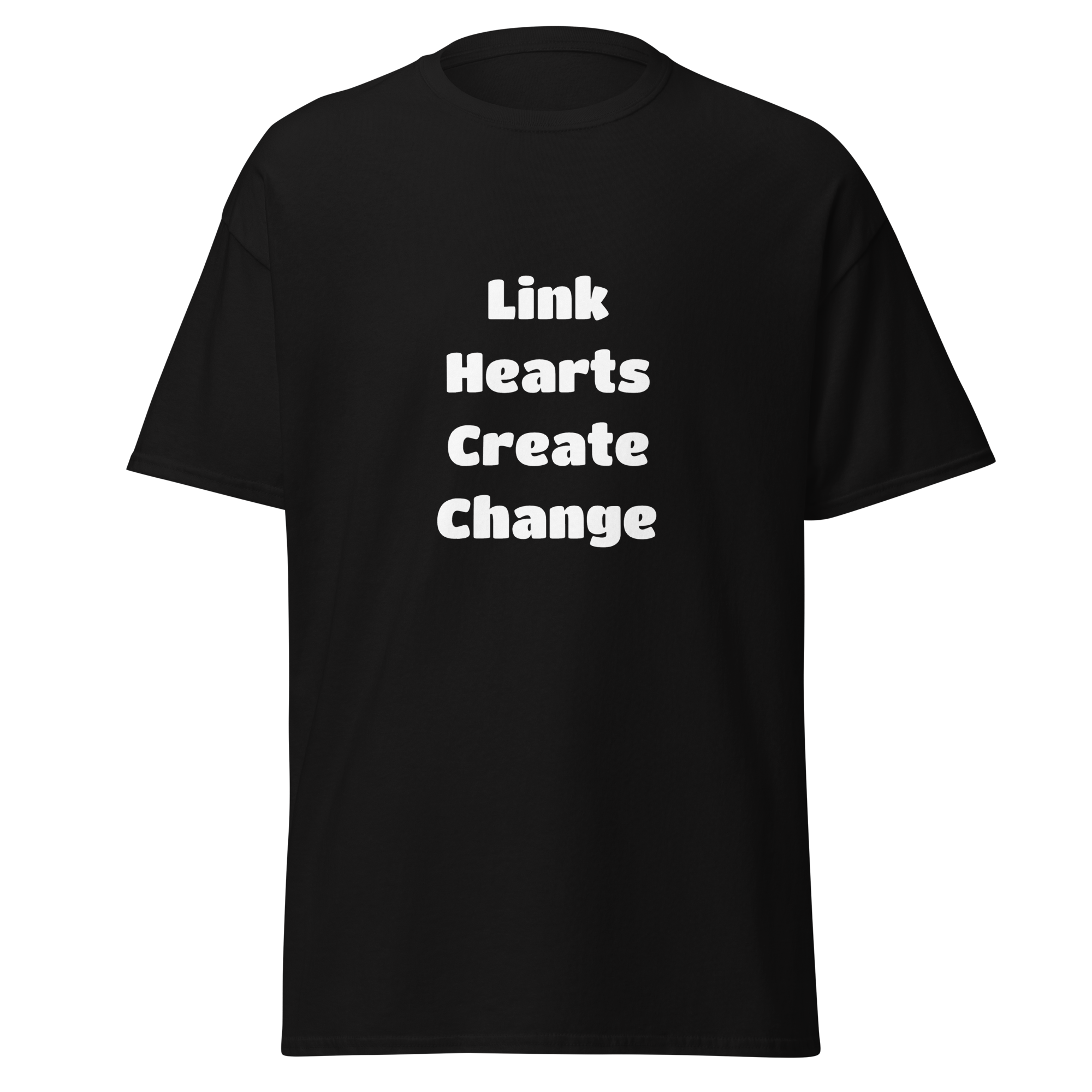 Link Hearts, Create Change — Black