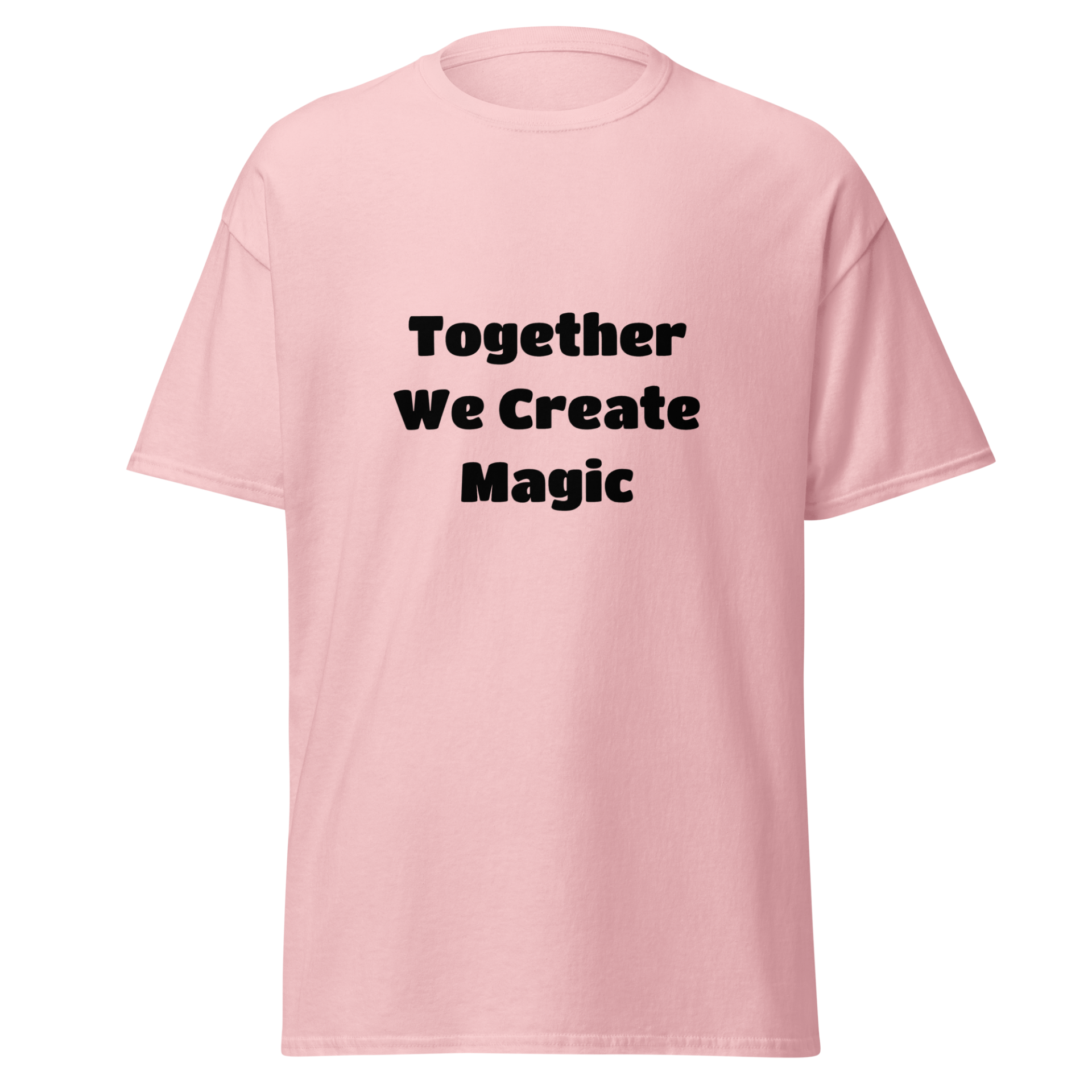 Gildan Classic Tee 5000 — Connection Through Community | Pink