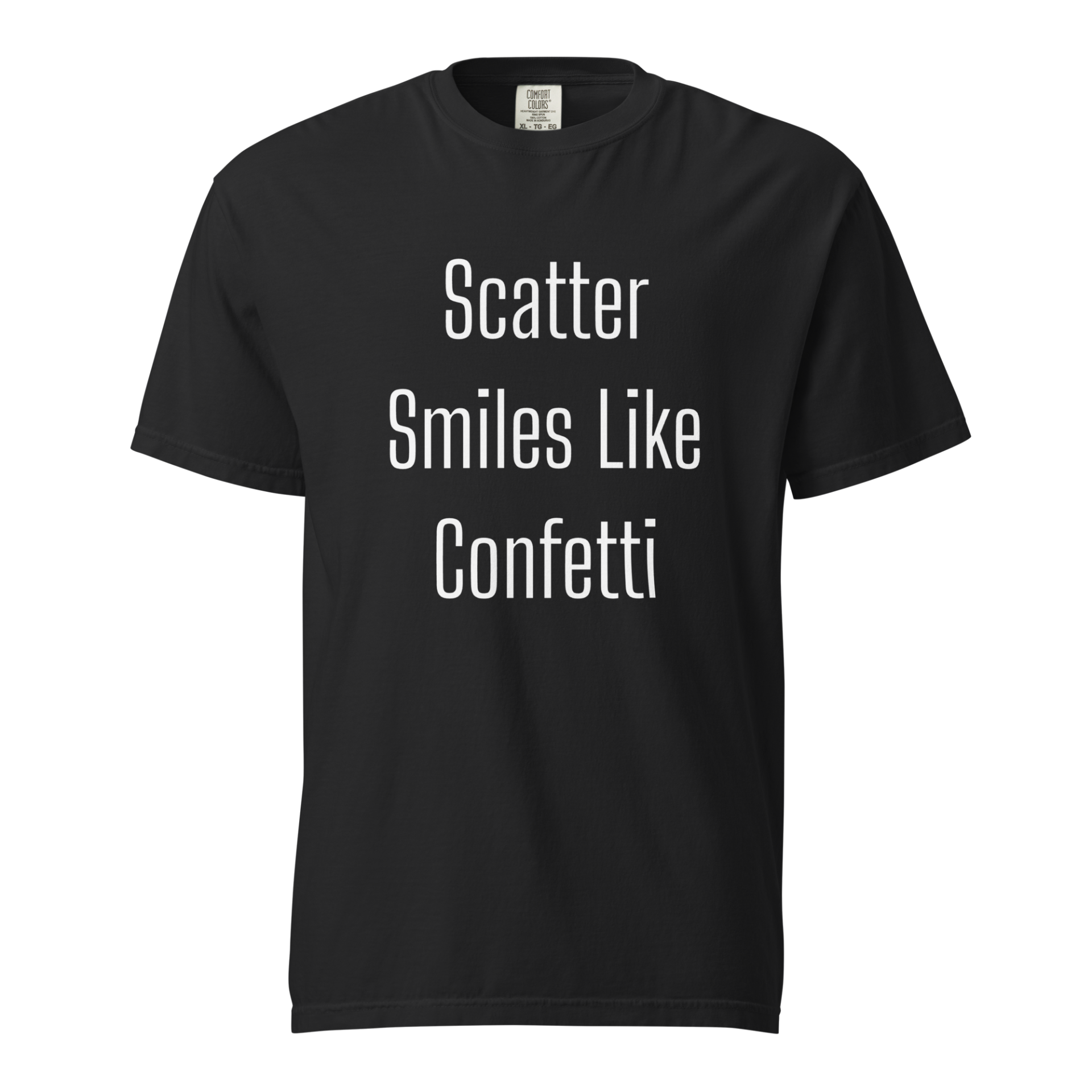 Scatter Smiles Like Confetti — Black