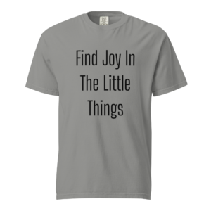 Embrace Simple Joys | Black | Washed Heavy Tee