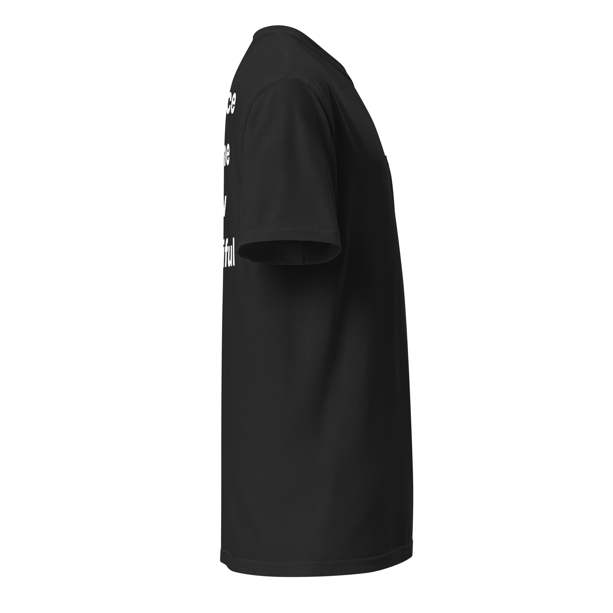 Celebrate equilibrium and peace | White | Washed Pocket Tee - Image 4