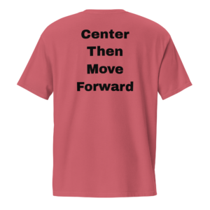 Centered Momentum | Black | Washed Pocket Tee