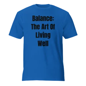 Balance: The Art Of Living Well T-Shirt | Featherweight Tee (Black Ink)