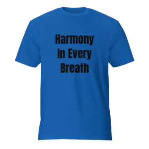 Harmony In Every Breath T-Shirt | Featherweight Tee (Black Ink)