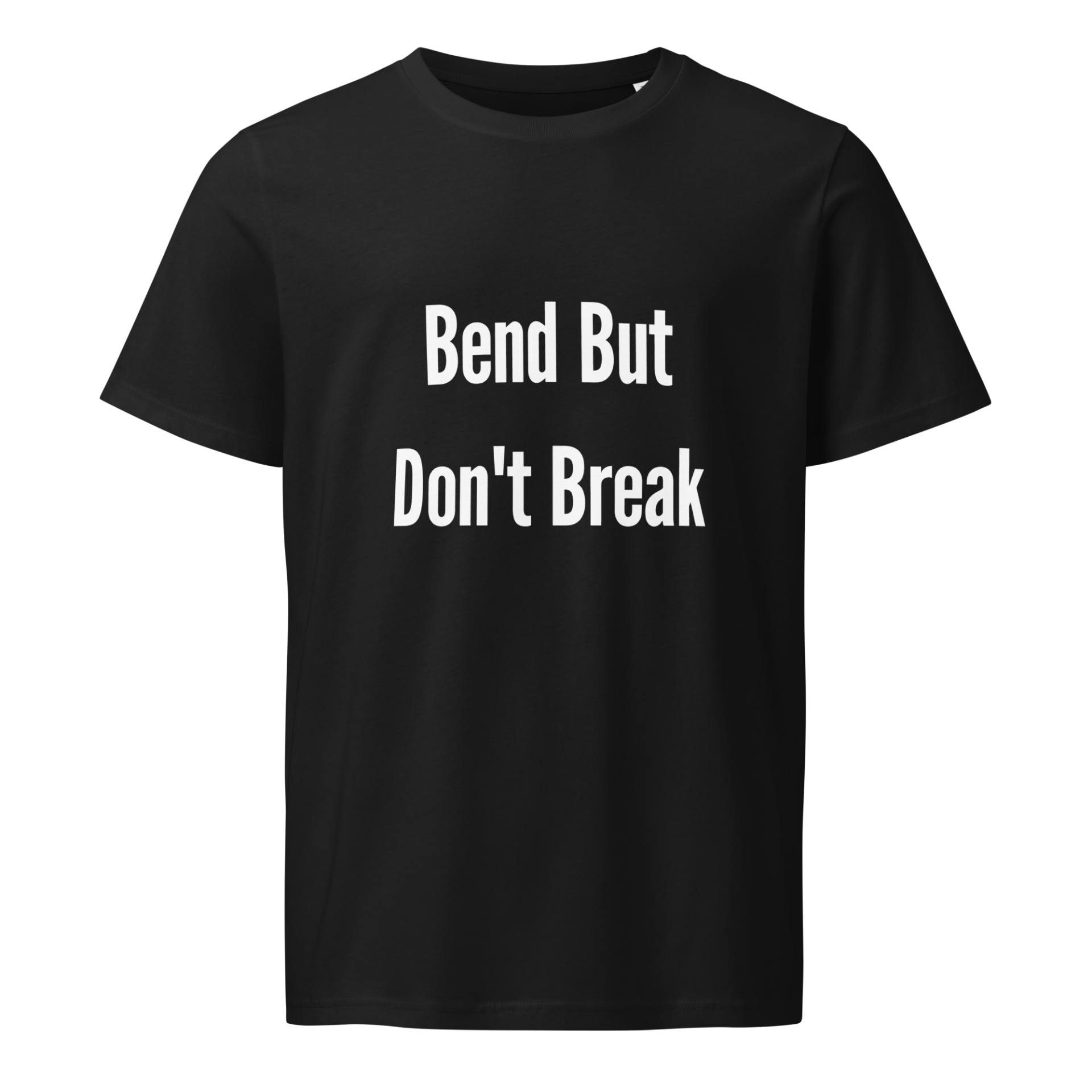 Stay Resilient Through Life | White | Organic Midweight Tee - Image 5