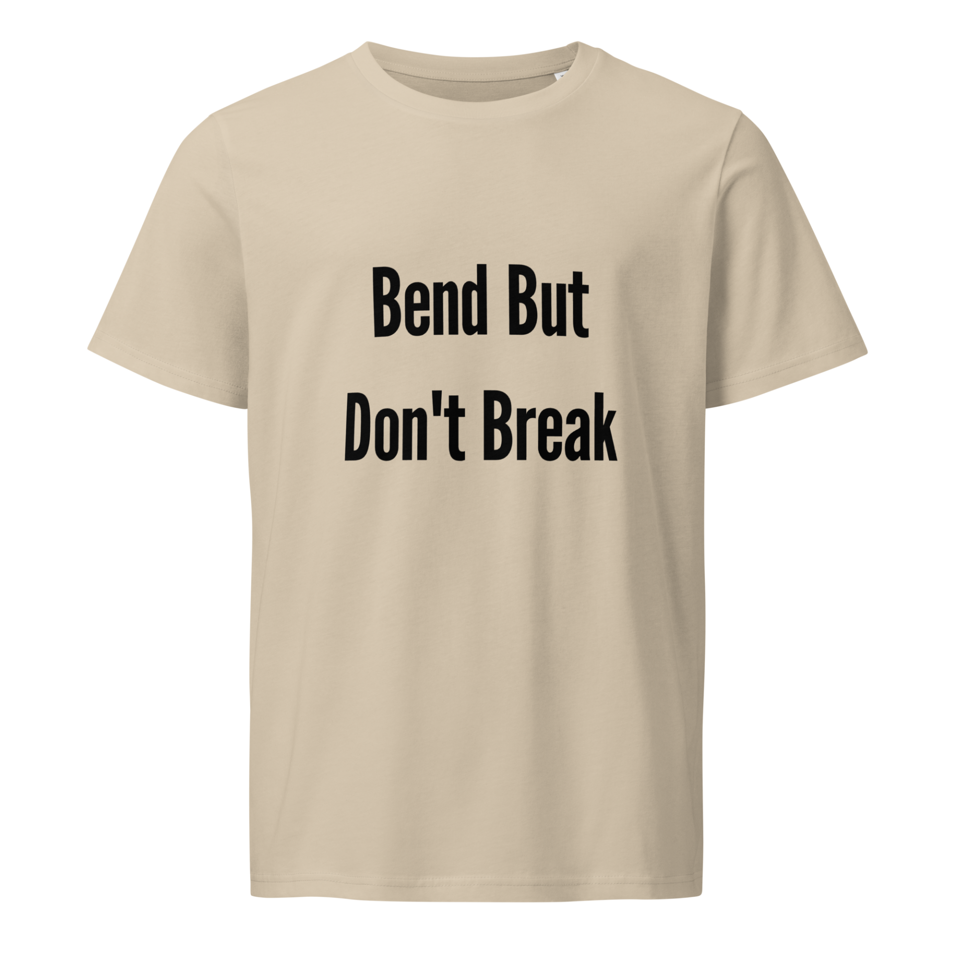 Stay Resilient Through Life | Black | Organic Midweight Tee - Image 2