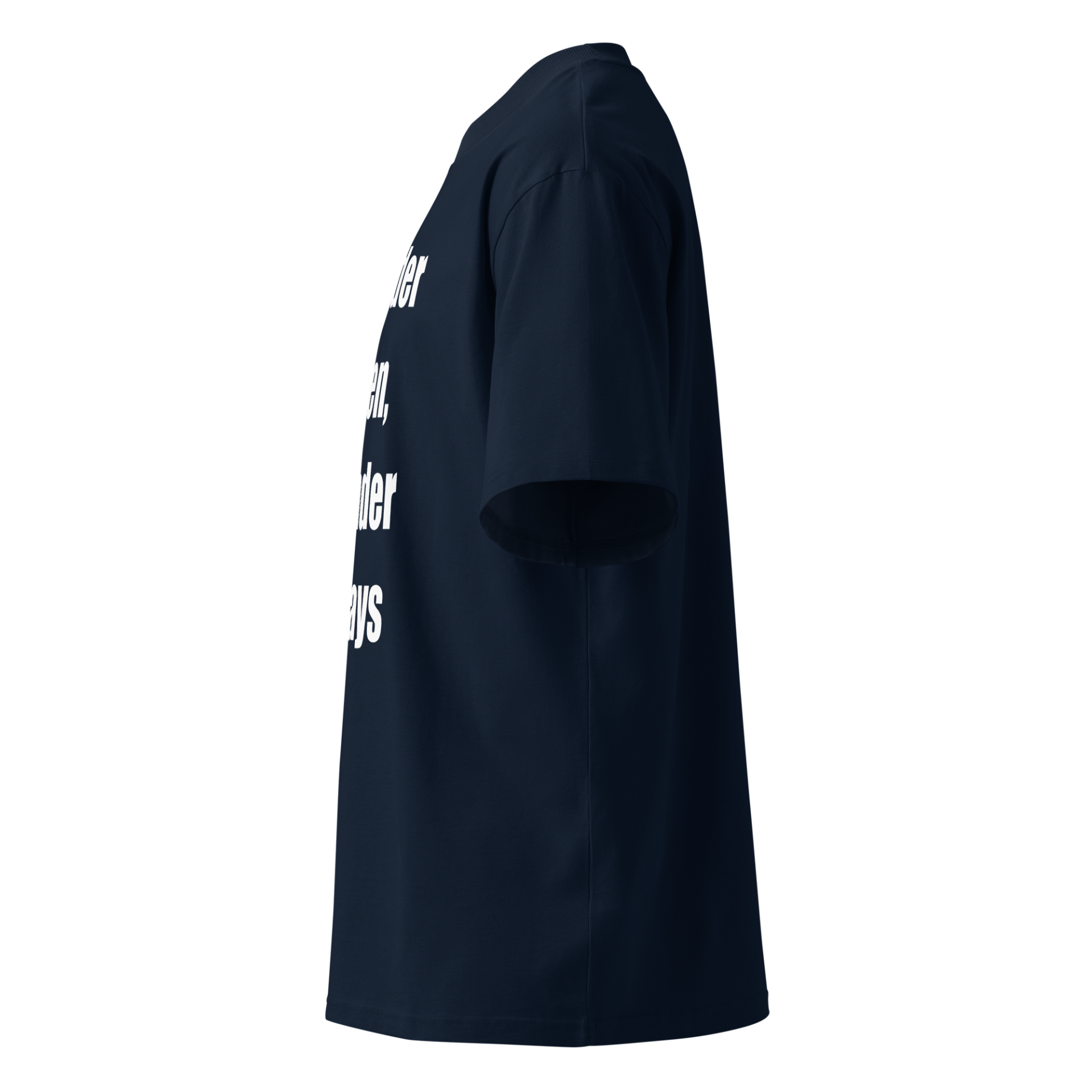 Embrace Curiosity | White | Organic High-Neck Oversize - Image 4