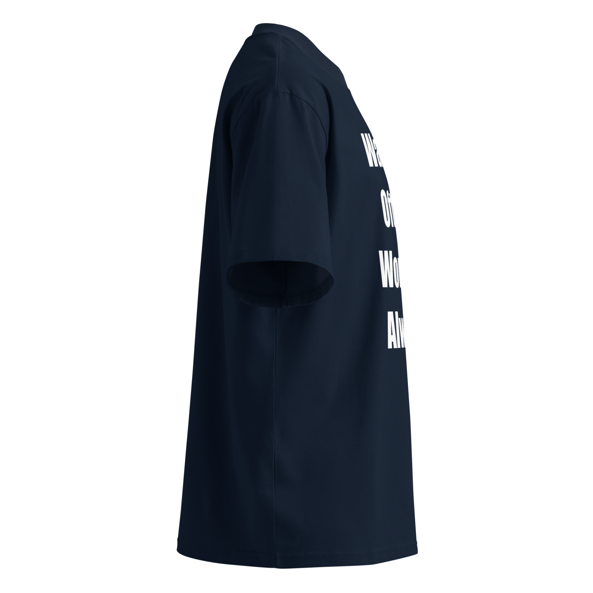 Embrace Curiosity | White | Organic High-Neck Oversize - Image 3