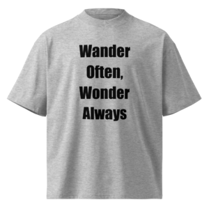 Embrace Curiosity | Black | Organic High-Neck Oversize