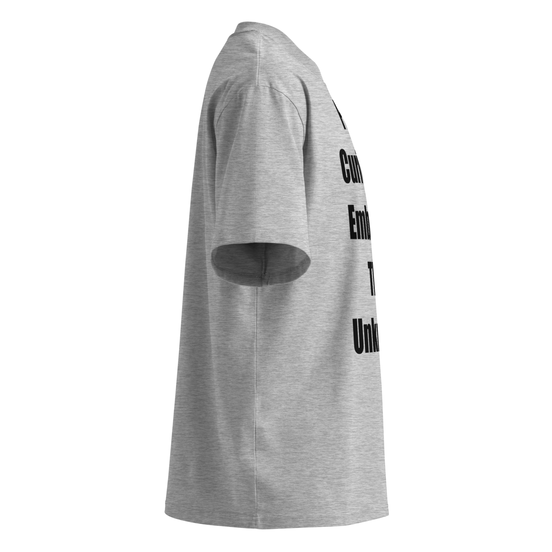 Curiosity Over Plans | Black | Organic High-Neck Oversize - Image 3