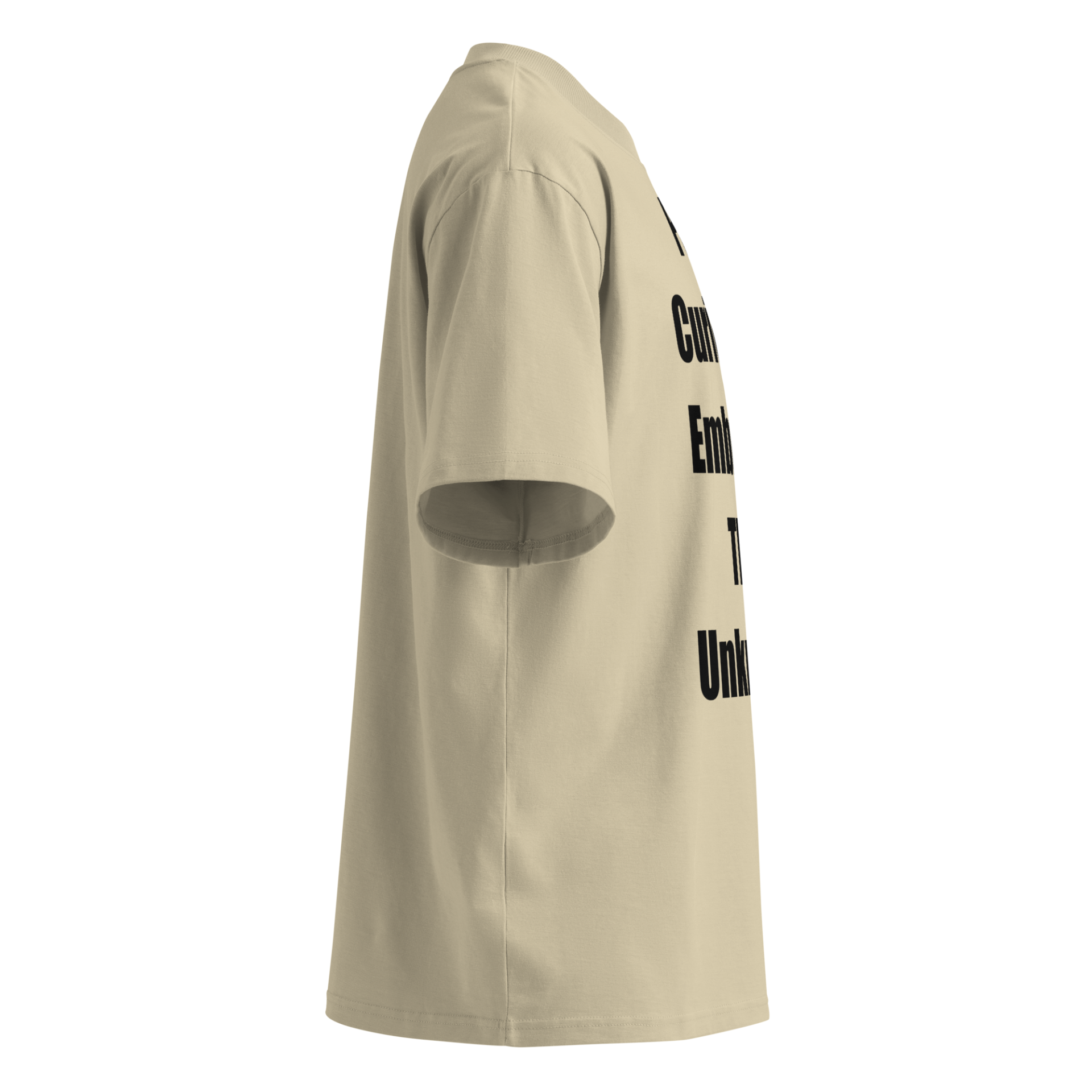 Curiosity Over Plans | Black | Organic High-Neck Oversize - Image 7