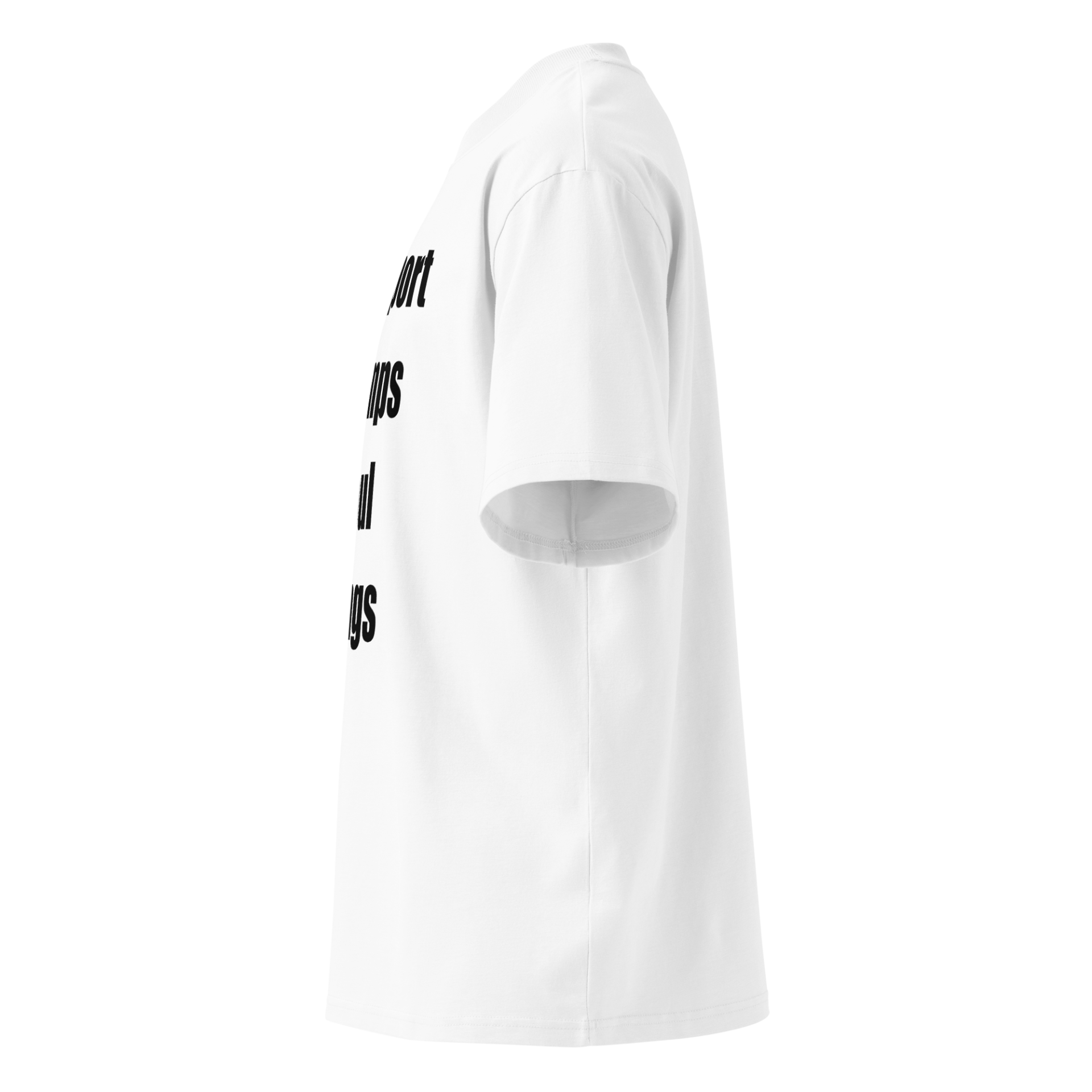 Travel Made Musical | Black | Organic High-Neck Oversize - Image 12