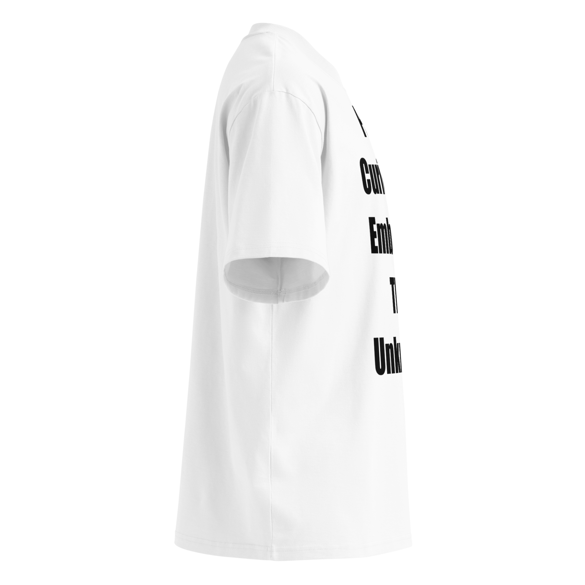 Curiosity Over Plans | Black | Organic High-Neck Oversize - Image 11