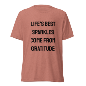 Shining with Thankfulness | Black | Tri-Blend Comfort Tee