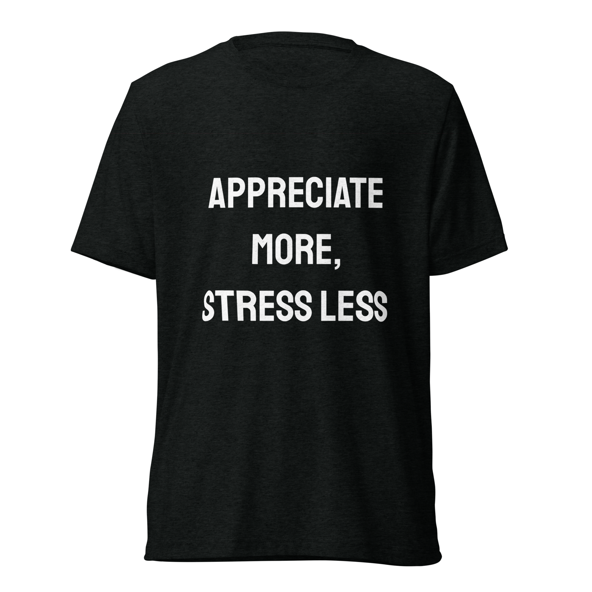 Bella+Canvas 3413 — Radiate Gratitude Daily | Solid Black Triblend
