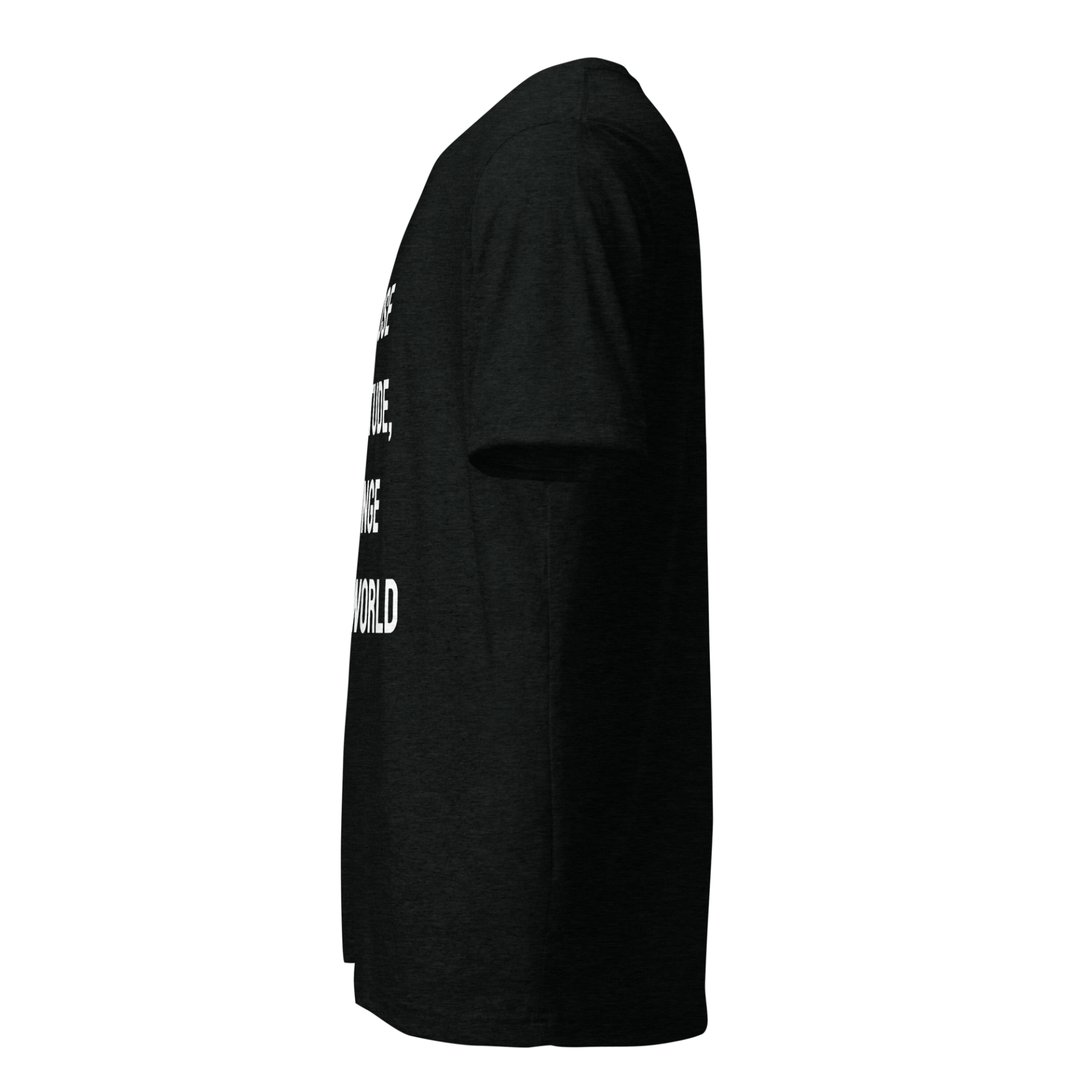 Empowering Thankfulness | White | Tri-Blend Comfort Tee - Image 2